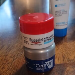 20 Sample Size - Eucerin , La Roche-Posay,Aveeno, Dove, CeraVe. Great for travel